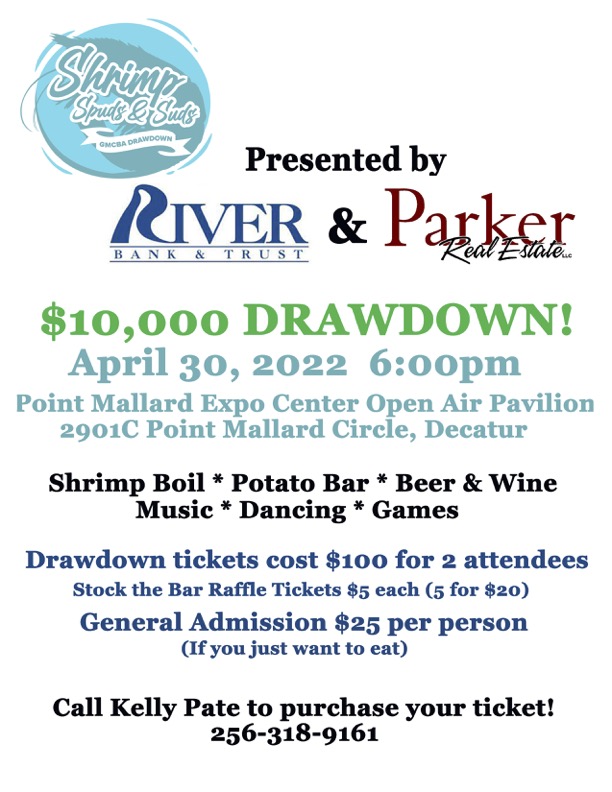 The Greater Morgan County Builders Association 2022 Shrimp Spuds and Suds Drawdown.