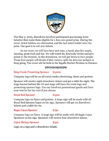 2025 GMCBA Drawdown Sponsorship Flyer