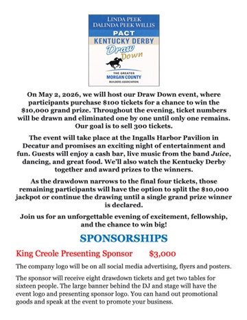 2025 GMCBA Drawdown Sponsorship Flyer